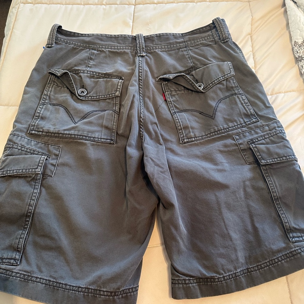 Levi's Gray Cargo Shorts with Utility Pockets